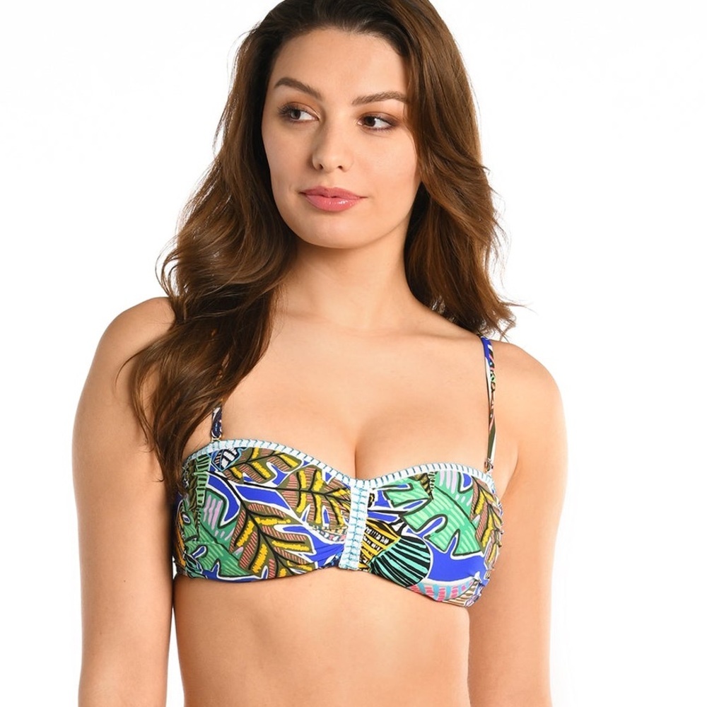 Lablanca Neon Nights Twist Bandeau Bikini Top
